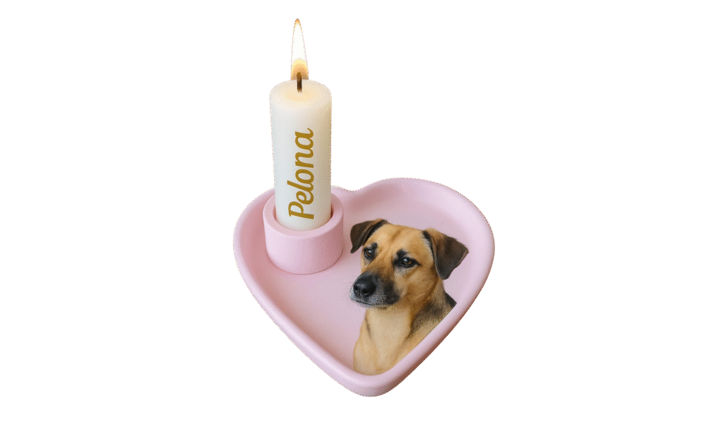 VELA TIPO PLATO SERVICIO FUNERARIO ANGELITOS PET